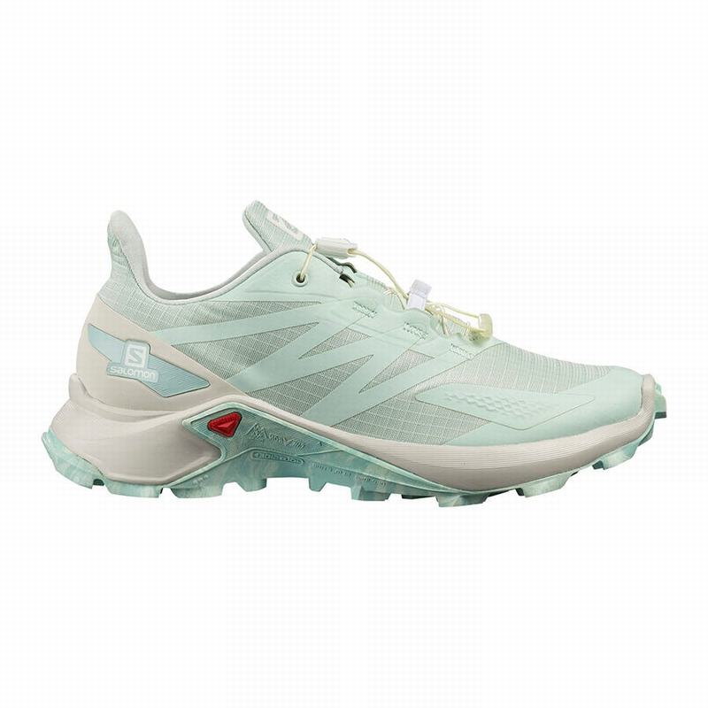 Chaussures De Trail Running Salomon Femme Turquoise - Salomon SUPERCROSS BLAST W - France (7931-DGKS